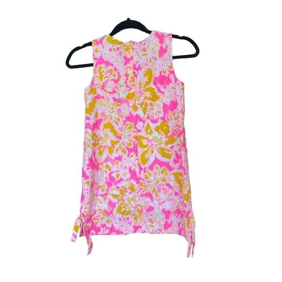 Lilly Pulitzer Girls Multicolor Floral Print Sleeveless Shift Dress Size 10 - Picture 10 of 10
